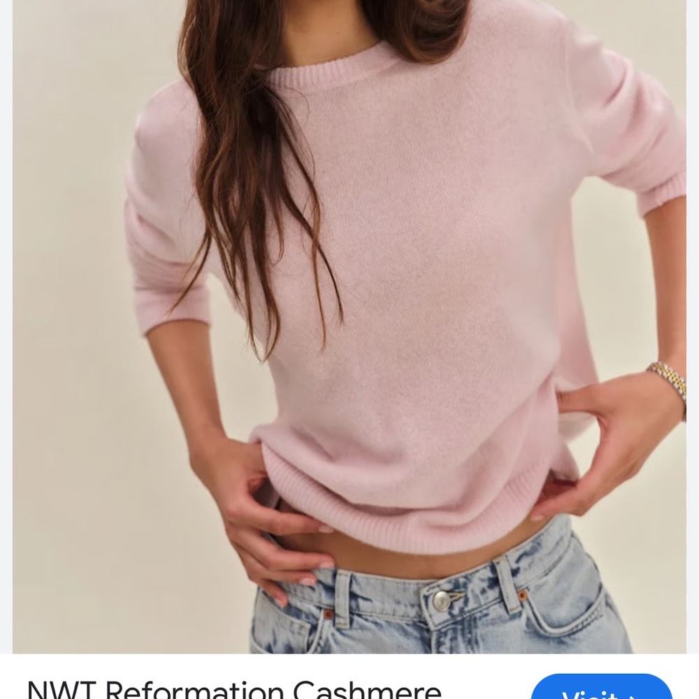 Reformation, Pink Sweater. - Picture 3 of 10